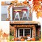 Autumn Garland Maple Leaves with 50 LED Artificial Sunflower Berry Vine